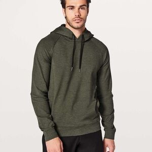 Lululemon dark olive green City Sweat Thermo Pullover Hoodie sweatshirt - Small